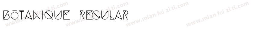 Botanique Regular字体转换